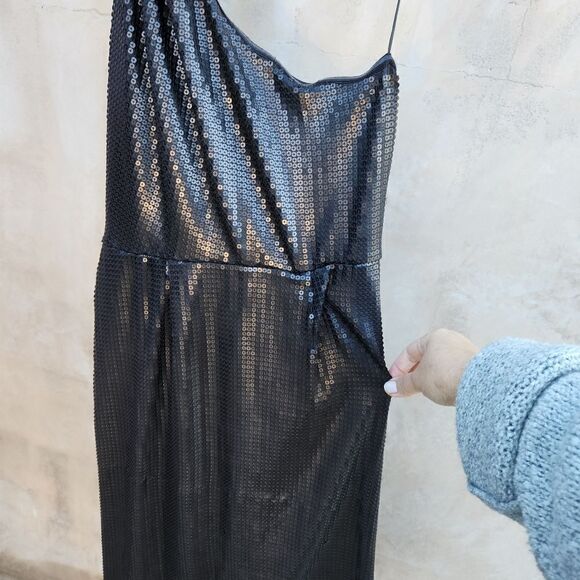 Matthew Williamson beaded sequined single shoulder cocktail dress - Picture 3 of 9